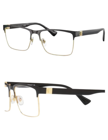 Gafas Versace VE1285 No Polarizadas para Hombres - Marco Metal Negro