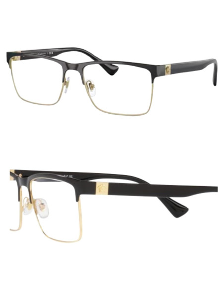 Gafas Versace VE1285 No Polarizadas para Hombres - Marco Metal Negro
