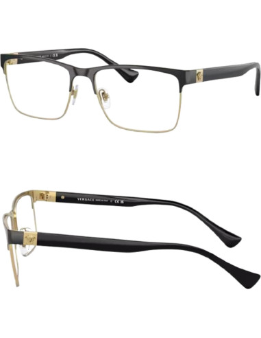 Gafas Versace VE1285 No Polarizadas para Hombres - Marco Metal Negro