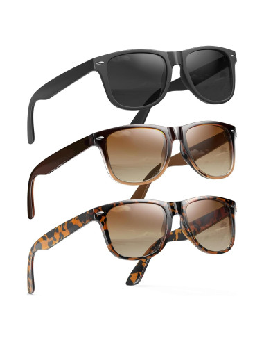 Gafas de sol polarizadas QALLY para mujeres UV400 - 3 unidades