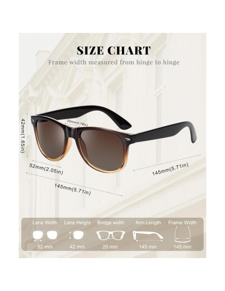 Gafas de sol polarizadas QALLY para mujeres UV400 - 3 unidades