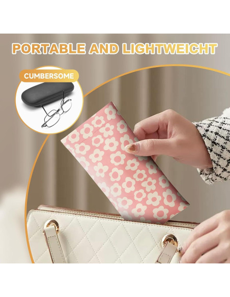 Estuche de Gafas de Sol Suave PU 2 Pcs Rosa y Verde