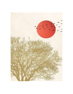 Póster Aves Migratorias II Sayaka Miko 30x22 cm Arte Fino