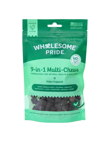 Masticables Suaves Wholesome Pride 9-en-1 para Perros - 178.6g