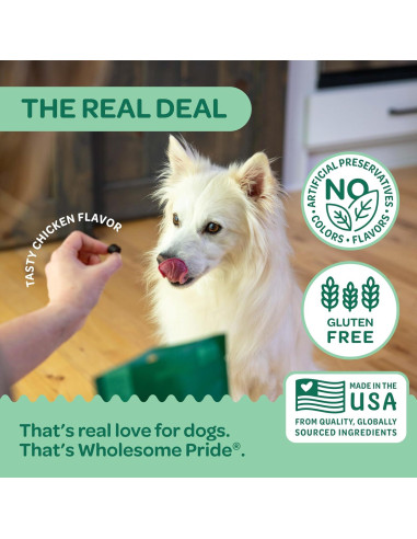 Masticables Suaves Wholesome Pride 9-en-1 para Perros - 178.6g