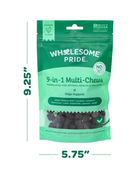 Masticables Suaves Wholesome Pride 9-en-1 para Perros - 178.6g