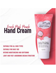 Crema de Manos Esfolio Durazno Rosa Fresco 100ml - Hidratante 2