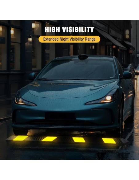 Tope de Estacionamiento Starsigns 72 cm Goma Reflectante 1 Paquete