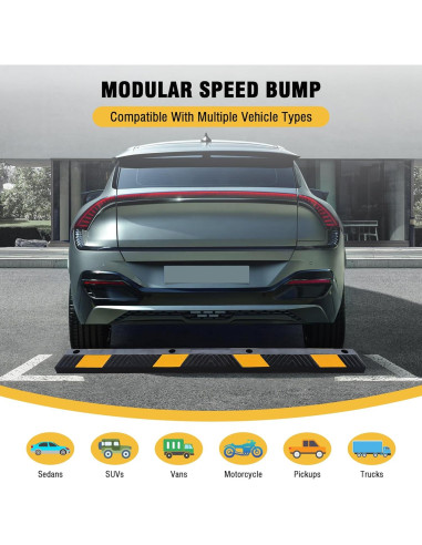 Tope de Estacionamiento Starsigns 72 cm Goma Reflectante 1 Paquete