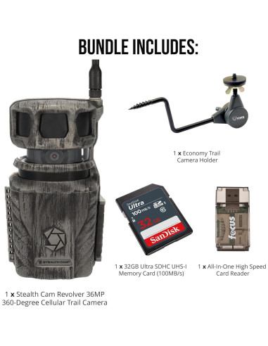 Cámara de Caza Celular Stealth Cam Revolver 36MP 360