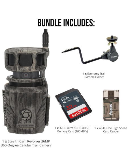 Cámara de Caza Celular Stealth Cam Revolver 36MP 360