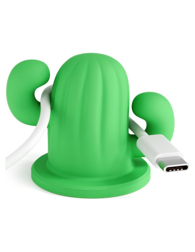 Organizador de Cables en Forma de Cactus Litumfen 2-Pack Verde