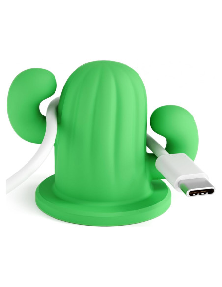 Organizador de Cables en Forma de Cactus Litumfen 2-Pack Verde