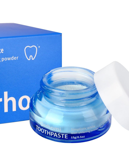 Polvo Blanqueador de Dientes Orrhomi 14.17g Sabor Menta
