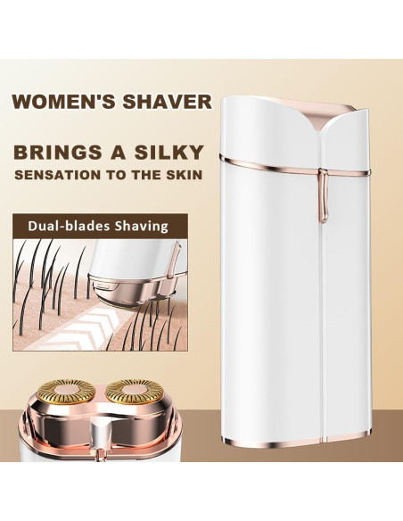 Afeitadora Eléctrica Facial Indolora CHNYBQT S039 - Portátil y Recargable