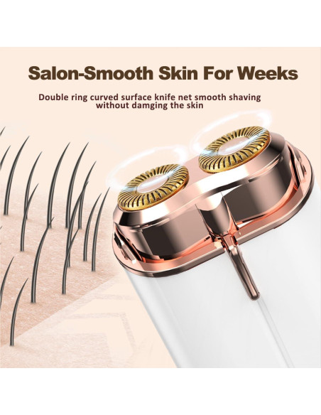 Afeitadora Eléctrica Facial Indolora CHNYBQT S039 - Portátil y Recargable