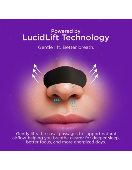 Tiras Nasales Lucid para Ronquidos - 30 Paquete, Sin Látex