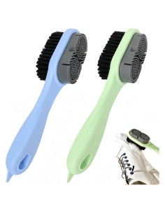 Cepillos de Limpieza de Zapatos Ganganmax 3 en 1 - Paquete de 2