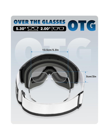 Gafas de Esquí OTG Findway - Protección UV 100% y Anti-vaho