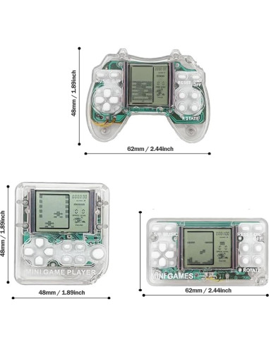 Set de 6 Llaveros de Videojuegos GNCNSHK Mini Arcade