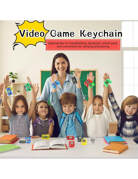Set de 6 Llaveros de Videojuegos GNCNSHK Mini Arcade