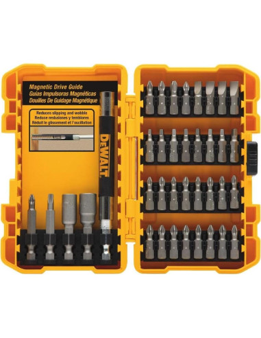 Juego de Destornilladores DEWALT DW2176, 37 Piezas, Acero Magnetizado