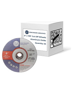 Disco de Corte 6" Benchmark Abrasives para Metal y Acero Inoxidable