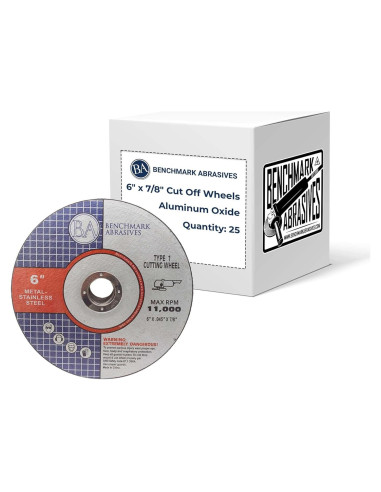 Disco de Corte 6" Benchmark Abrasives para Metal y Acero Inoxidable