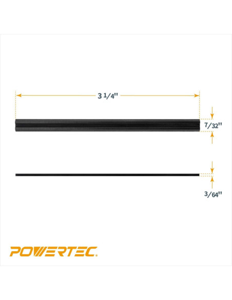 Cuchillas de Carburo de Tungsteno POWERTEC 82mm Paquete de 2