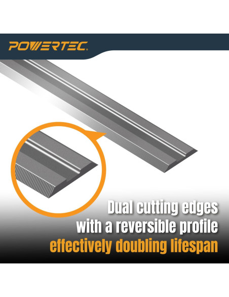 Cuchillas de Carburo de Tungsteno POWERTEC 82mm Paquete de 2