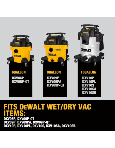 Bolsas de Filtro Desechables DEWALT DXVA19-4101 - Paquete de 9