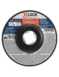 Rueda Abrasiva Bosch X-LOCK 5" 60 Grano para Corte Metal