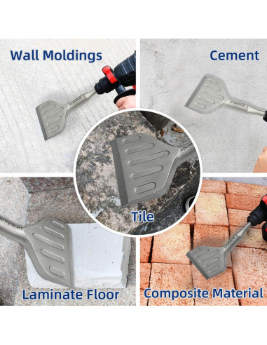 Bit de Cincel SDS Plus Greywolf 3" (7.62 cm) Acero 40CrMo