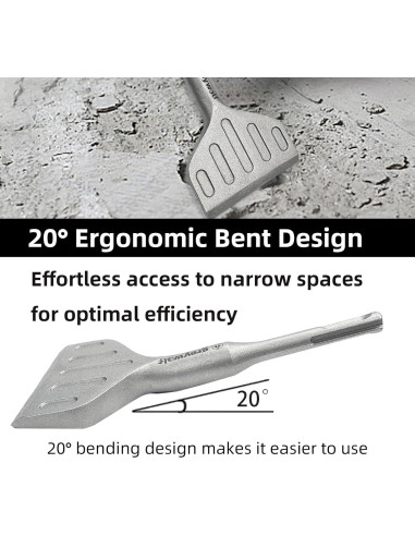 Bit de Cincel SDS Plus Greywolf 3" (7.62 cm) Acero 40CrMo