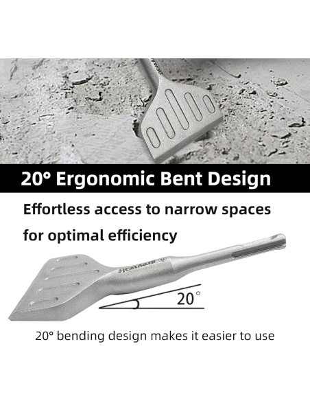 Bit de Cincel SDS Plus Greywolf 3" (7.62 cm) Acero 40CrMo