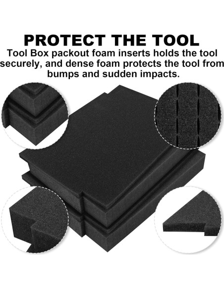 Inserto de Espuma Personalizable GEAIN T-02571 para Makita - 4 Piezas