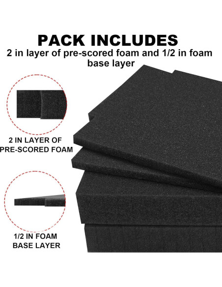 Inserto de Espuma Personalizable GEAIN T-02571 para Makita - 4 Piezas