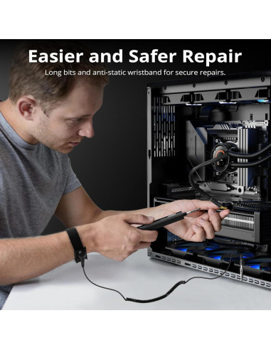 Mini Destornillador Eléctrico JOREST 155 en 1 con Luz LED