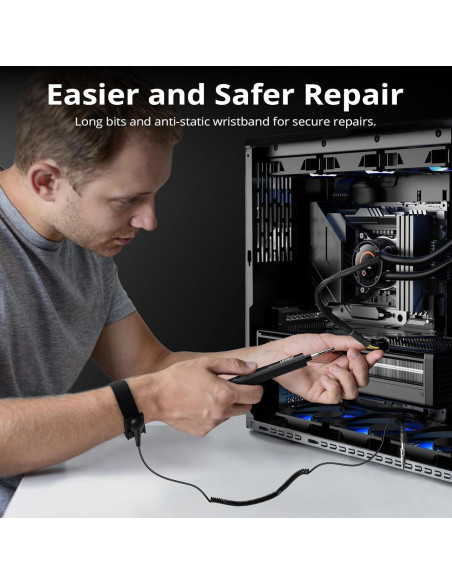 Mini Destornillador Eléctrico JOREST 155 en 1 con Luz LED