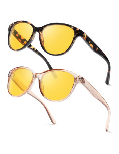 Gafas de Visión Nocturna TJUTR Amarillas Polarizadas para Conducir