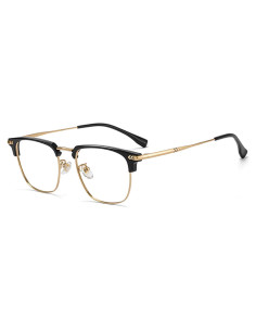 Gafas bloqueadoras de luz azul TR90 y metal Negro Oro