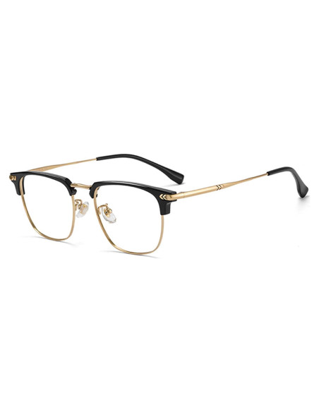 Gafas bloqueadoras de luz azul TR90 y metal Negro Oro