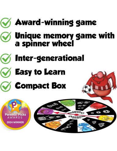 Juego de Cartas de Memoria Escondiendo Monstruos DIDAYO