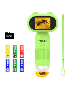 Microscopio Digital Portátil TOMLOV P30 para Niños 1000X