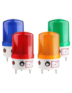 Lámpara de Señal de Advertencia Giratoria SOQIAZRB LTE-6102J 12V Amarillo