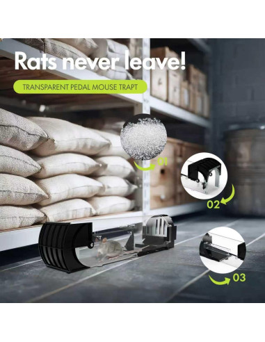 Trampa Humana para Ratones DOPKUSS - Paquete de 2, Reutilizable