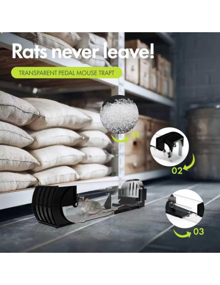 Trampa Humana para Ratones DOPKUSS - Paquete de 2, Reutilizable
