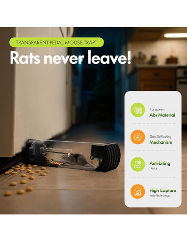 Trampa Humana para Ratones DOPKUSS - Paquete de 2, Reutilizable