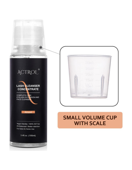 Concentrado Limpiador de Pestañas 100ml ACTROL Almendra