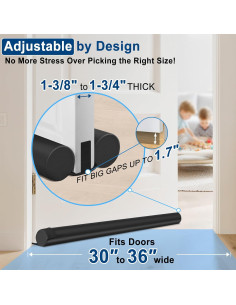 Detenedor de Corrientes de Aire LWZJQ - Aislante Acústico 36" Ajustable 2